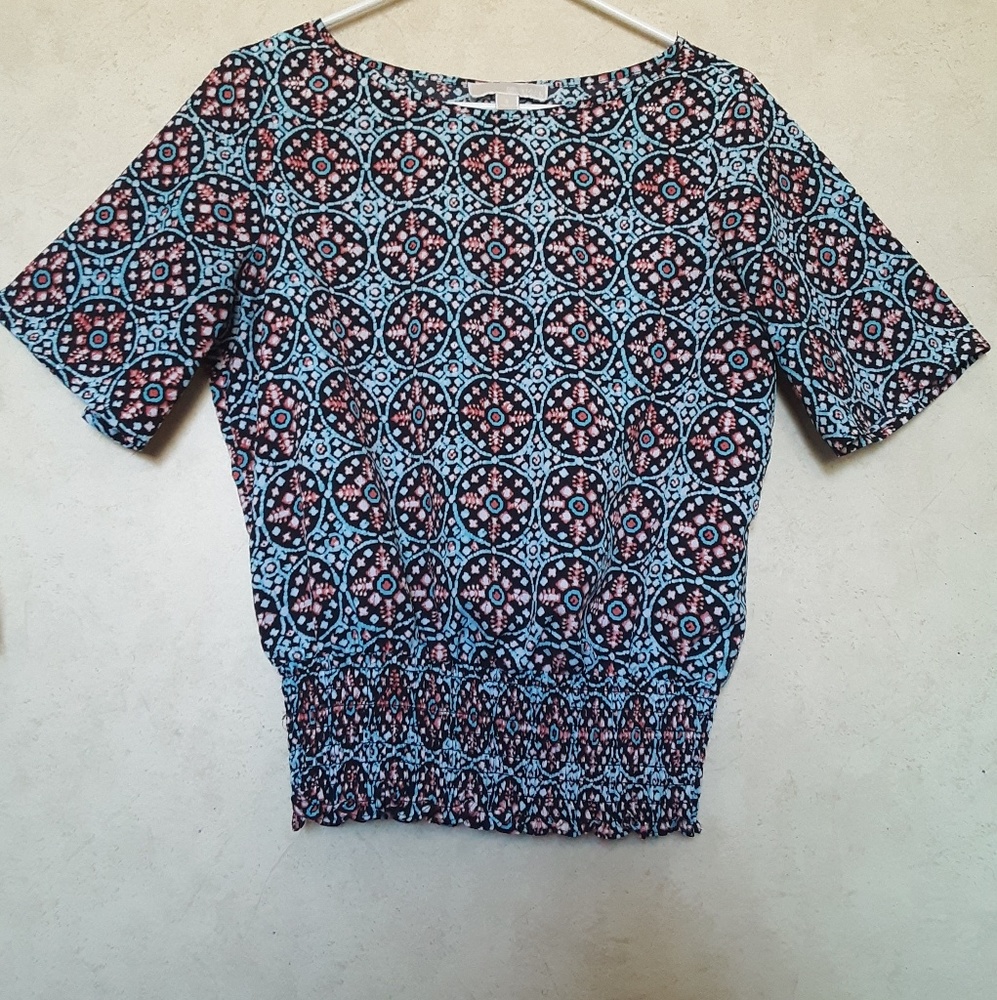 Michael kors pattern blouse